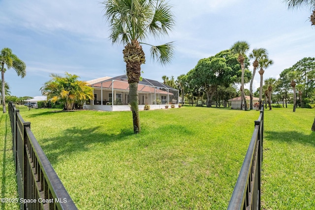 208 Chello Ave, Sebastian, FL 32958 - view of yard with glass enclosure