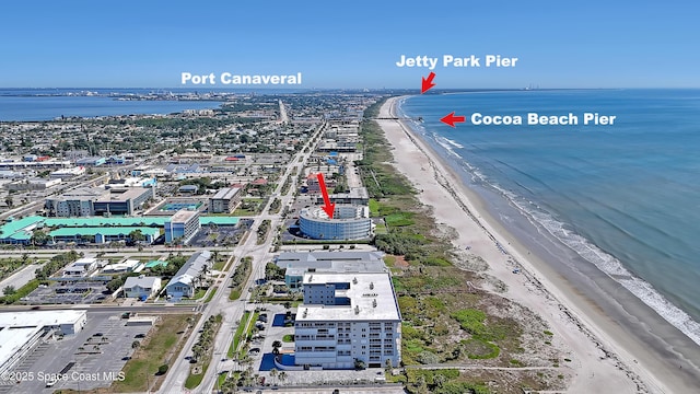 4000 Ocean Beach Blvd Unit 1J, Cocoa Beach, FL 32931 - aerial view of extended coastline