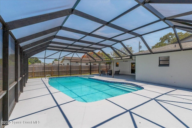 1020 Sycamore Dr, Rockledge, FL 32955 - view of pool with a patio and glass enclosure