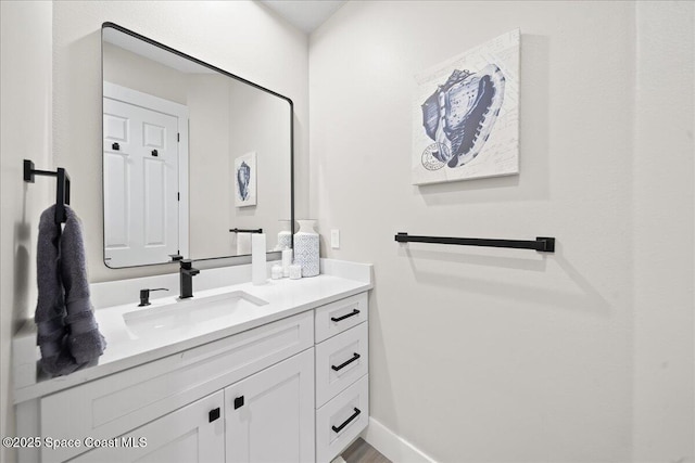 120 Mediterranean Way, Indian Harbour Beach, FL 32937 - bathroom with vanity and baseboards