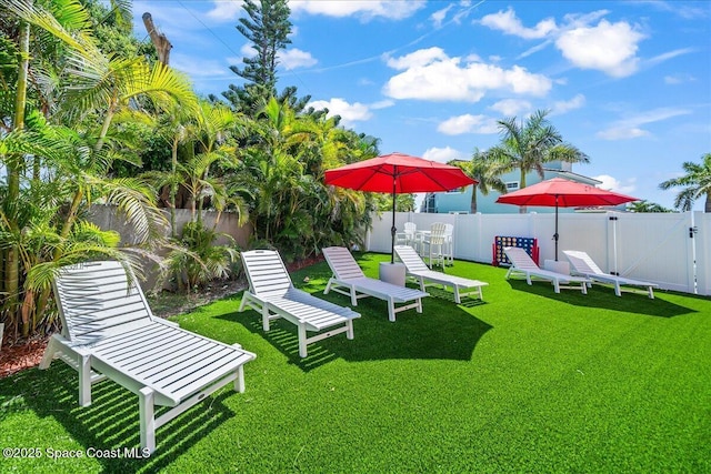 120 Mediterranean Way, Indian Harbour Beach, FL 32937 - fenced backyard featuring a gate