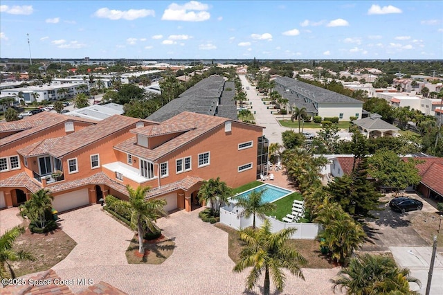 120 Mediterranean Way, Indian Harbour Beach, FL 32937 - aerial perspective of suburban area with a pool