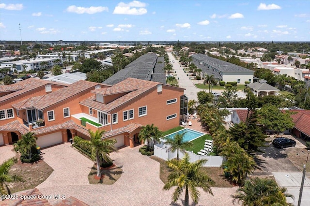 120 Mediterranean Way, Indian Harbour Beach, FL 32937 - aerial view of residential area featuring a pool area