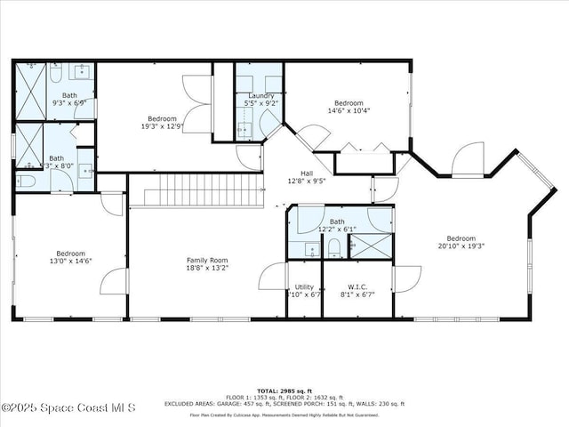 120 Mediterranean Way, Indian Harbour Beach, FL 32937 - view of home floor plan