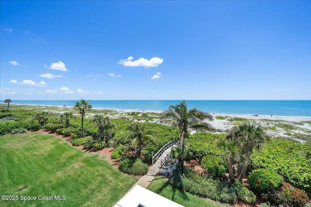 1527 S Atlantic Ave Unit 201, Cocoa Beach, FL 32931 - water view featuring local beach