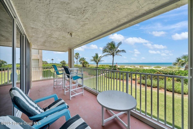 1527 S Atlantic Ave Unit 201, Cocoa Beach, FL 32931 - balcony featuring a water view