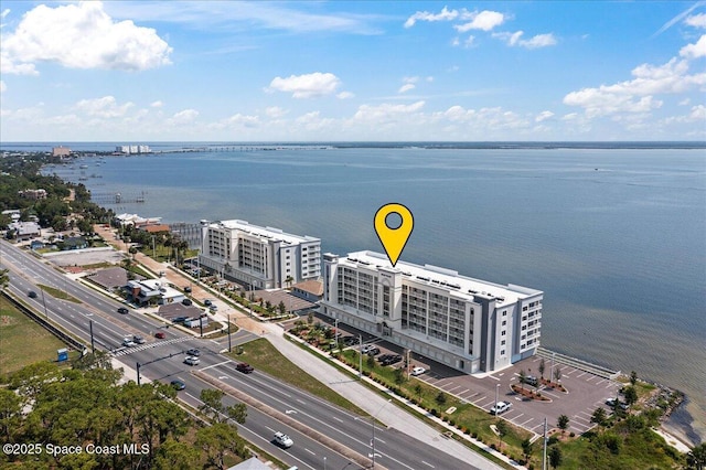 1825 Riverside Dr Unit 205, Titusville, FL 32780 - bird's eye view of a nearby body of water and apartment complex