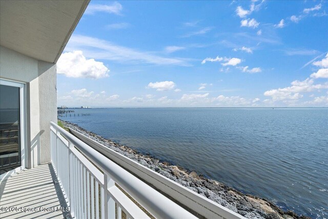 1825 Riverside Dr Unit 205, Titusville, FL 32780 - balcony with a water view