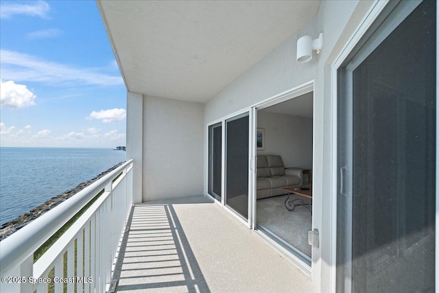 1825 Riverside Dr Unit 205, Titusville, FL 32780 - balcony featuring a water view