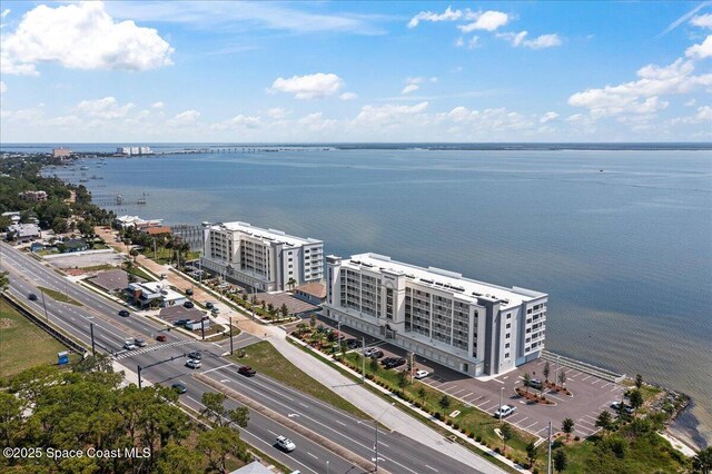 1825 Riverside Dr Unit 205, Titusville, FL 32780 - aerial view of a nearby body of water and apartment complex / building