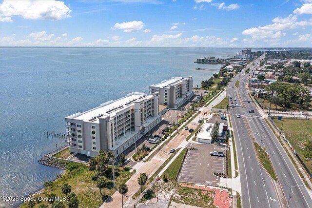 1825 Riverside Dr Unit 205, Titusville, FL 32780 - aerial view of a main thoroughfare and a large body of water