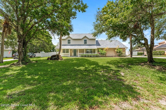 2225 Royal Oaks Dr, Rockledge, FL 32955 - view of front of home with covered porch