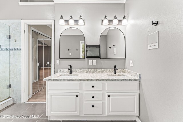 2225 Royal Oaks Dr, Rockledge, FL 32955 - bathroom with a shower stall and double vanity