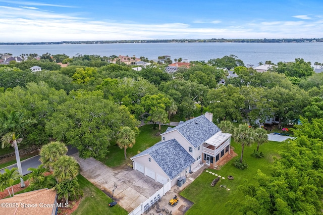 2225 Royal Oaks Dr, Rockledge, FL 32955 - aerial view of property and surrounding area with a large body of water