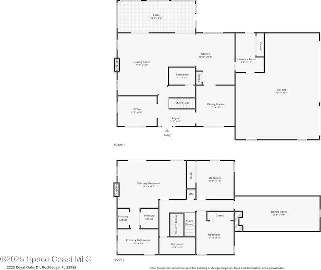 2225 Royal Oaks Dr, Rockledge, FL 32955 - home floor plan