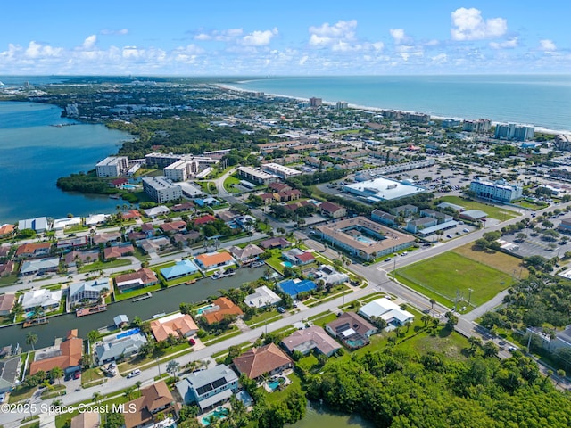 5630 N Banana River Blvd Unit 1, Cocoa Beach, FL 32931 - aerial overview of property's location with a large body of water