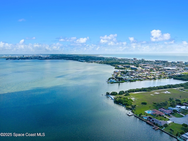 5630 N Banana River Blvd Unit 1, Cocoa Beach, FL 32931 - drone / aerial view of a nearby body of water