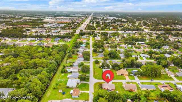 1398 Stuttgart Ave NW, Palm Bay, FL 32907 - aerial perspective of suburban area