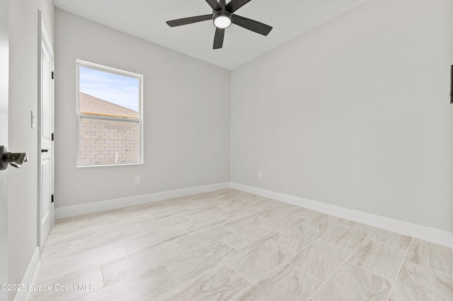 8286 100th Ave, Vero Beach, FL 32967 - empty room with a ceiling fan and baseboards