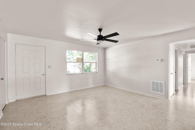 418 N Fiske Blvd, Cocoa, FL 32922 - empty room featuring ceiling fan and baseboards