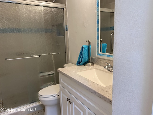 971 Sabal Grove Dr, Rockledge, FL 32955 - full bathroom featuring vanity and a stall shower