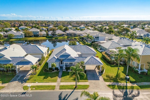 1172 Vestavia Cir, Melbourne, FL 32940 - aerial view of residential area with a large body of water
