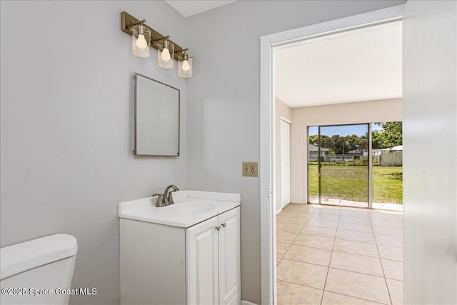 933 Gueld Ave NE, Palm Bay, FL 32905 - bathroom with vanity and tile patterned floors