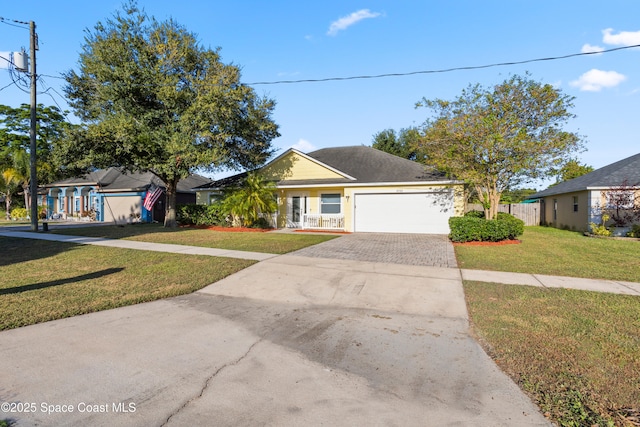 2922 Brandywine Cir, Titusville, FL 32796 - view of front facade featuring driveway and an attached garage