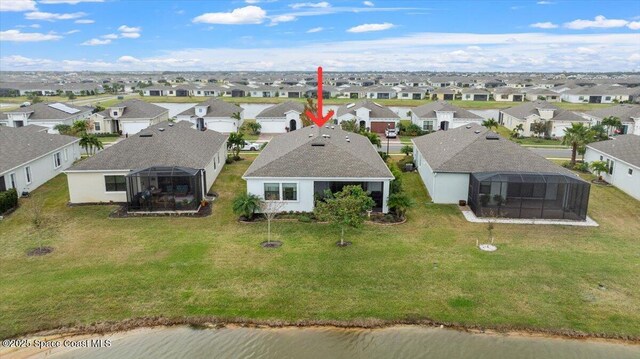 2889 Millennium Cir, Melbourne, FL 32940 - aerial perspective of suburban area featuring a nearby body of water