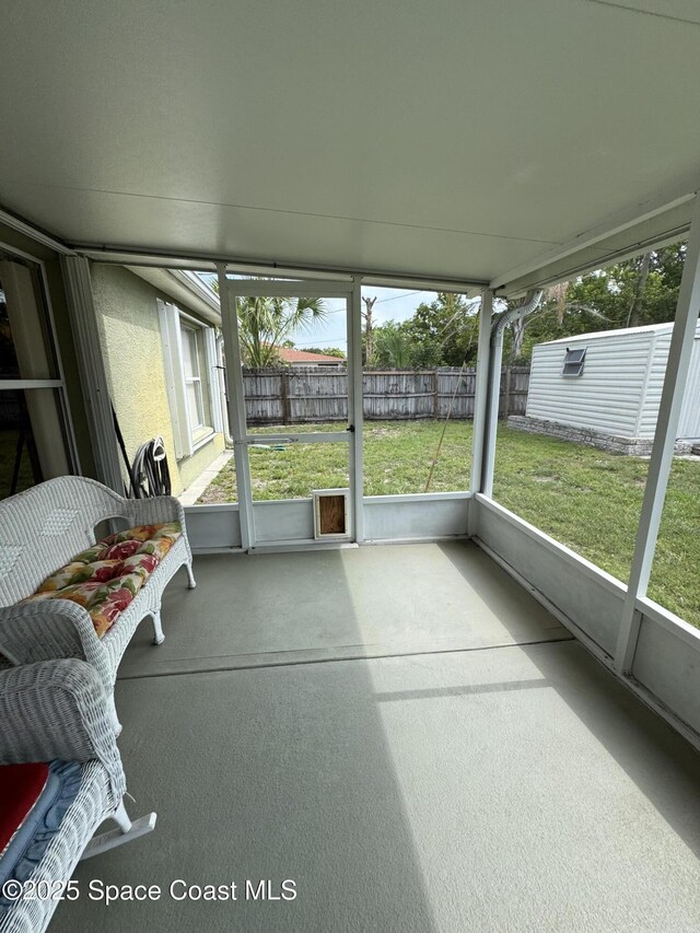 157 Lehigh Ave SE, Palm Bay, FL 32909 - view of unfurnished sunroom