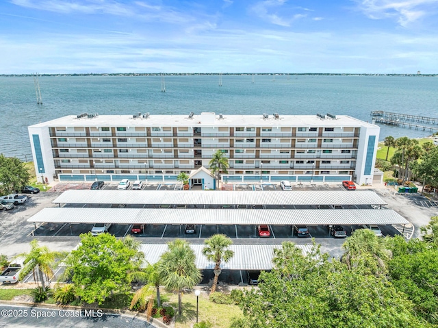 3901 Dixie Hwy NE Unit 301, Palm Bay, FL 32905 - drone / aerial view of apartment complex / building and a nearby body of water