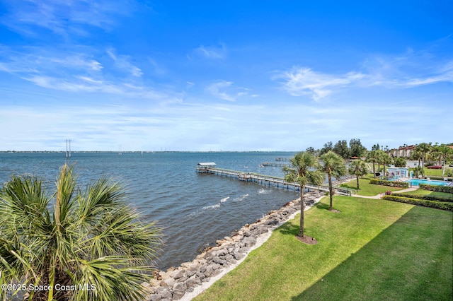 3901 Dixie Hwy NE Unit 301, Palm Bay, FL 32905 - water view with a dock