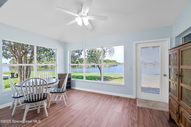 1685 Timacuan Dr, Melbourne, FL 32940 - sunroom featuring a water view