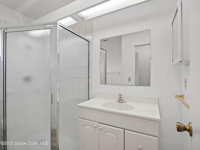 175 Awin Cir SE, Palm Bay, FL 32909 - full bath with vanity and a shower stall