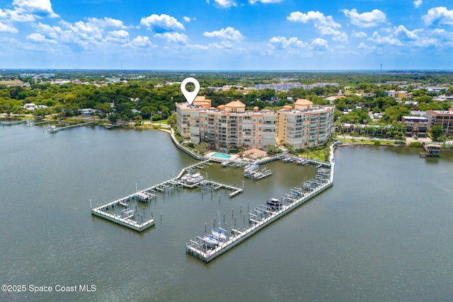 104 Riverside Dr Unit 301, Cocoa, FL 32922 - drone / aerial view of a nearby body of water