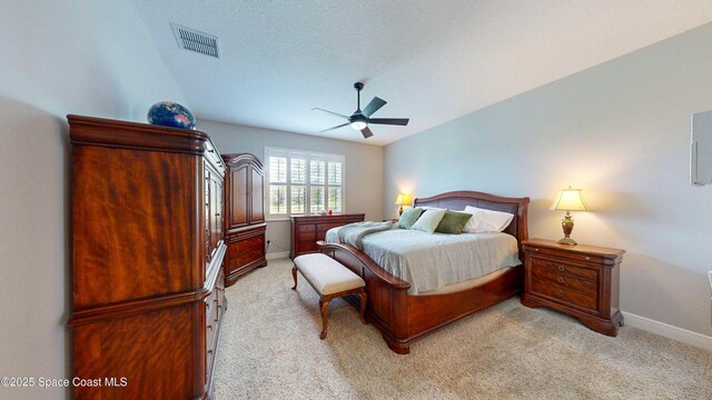 8051 Strom Park Dr, Melbourne, FL 32940 - bedroom featuring baseboards, light carpet, and ceiling fan