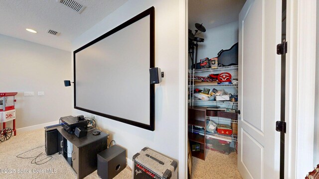 8051 Strom Park Dr, Melbourne, FL 32940 - home theater room with baseboards and recessed lighting