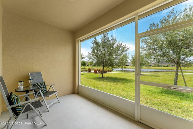 5928 Van Ness Dr, Melbourne, FL 32940 - sunroom with a water view