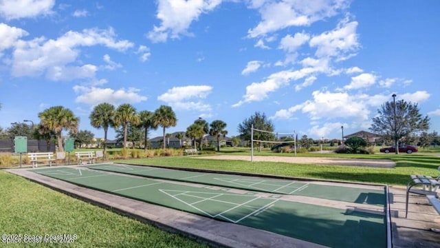 5928 Van Ness Dr, Melbourne, FL 32940 - view of community with a lawn, shuffleboard, and volleyball court