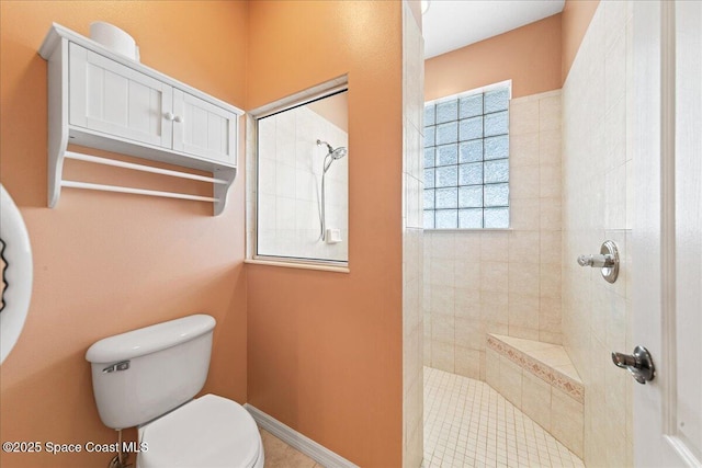 4160 Aberdeen Cir, Rockledge, FL 32955 - bathroom featuring walk in shower and toilet
