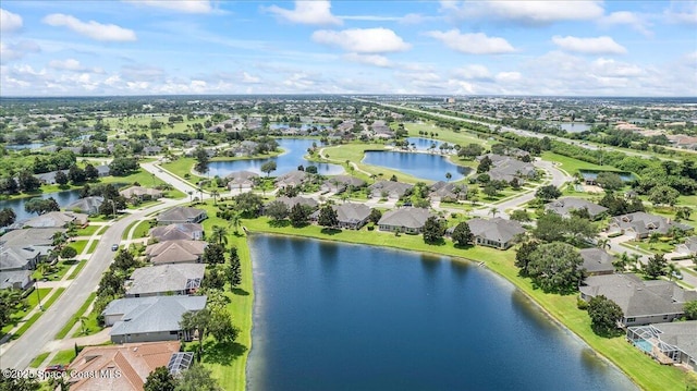 4160 Aberdeen Cir, Rockledge, FL 32955 - aerial view of property's location with nearby suburban area and a large body of water
