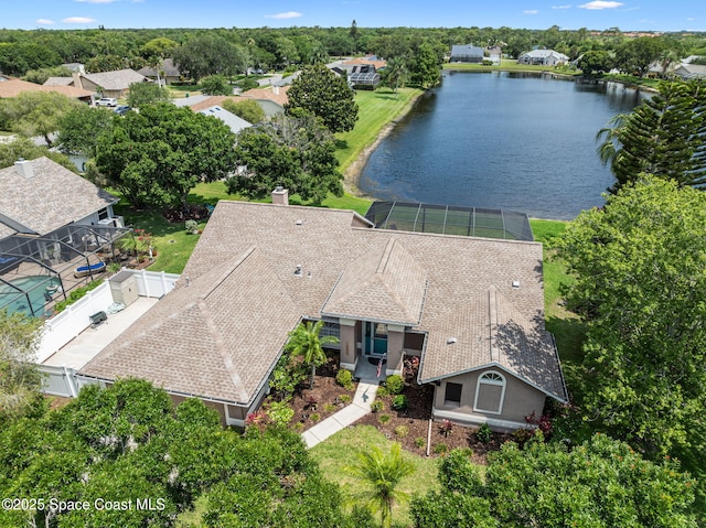 3360 Fort Sumter St, Melbourne, FL 32934 - aerial view of residential area with a nearby body of water and a tree filled landscape