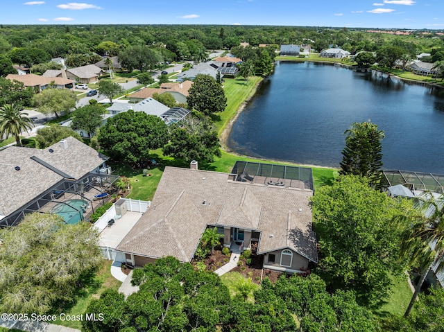 3360 Fort Sumter St, Melbourne, FL 32934 - aerial view of residential area featuring a nearby body of water