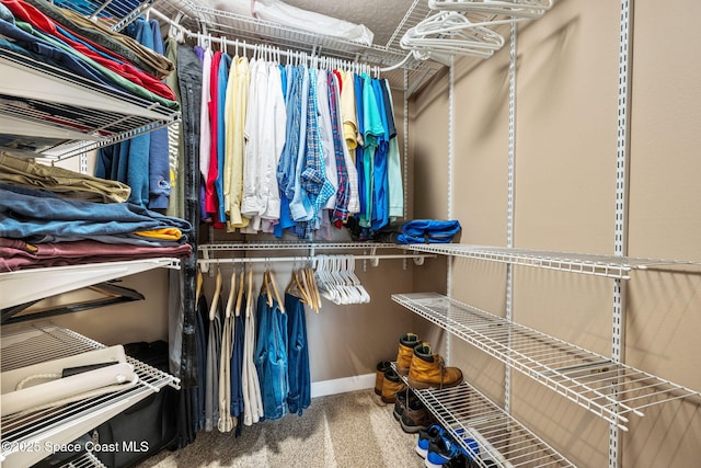 3360 Fort Sumter St, Melbourne, FL 32934 - walk in closet featuring carpet