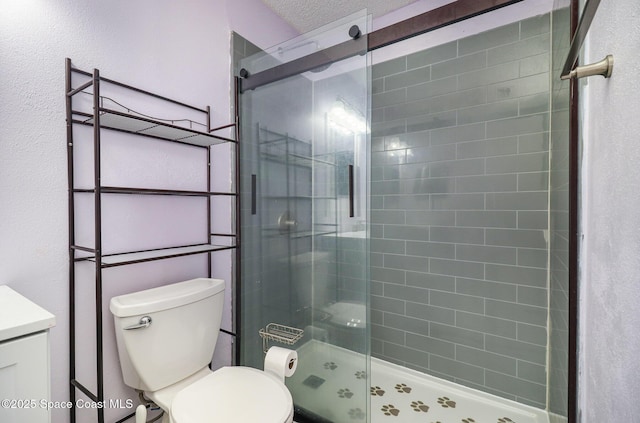 1573 Eagle Ave NW, Palm Bay, FL 32907 - bathroom with a stall shower, toilet, and vanity