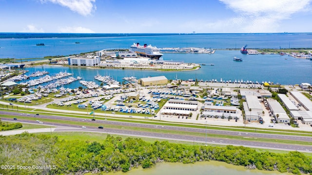8984 Puerto Del Rio Dr Unit 202, Cape Canaveral, FL 32920 - aerial view of numerous boat docks and a nearby body of water