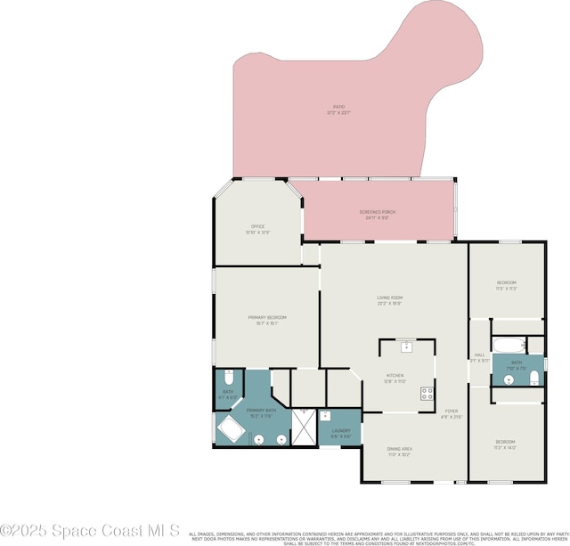 2871 Fontainebleau Ave SE, Palm Bay, FL 32909 - property floor plan
