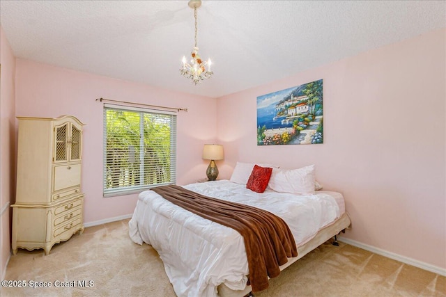 1550 Holcomb St NW, Street, Palm Bay, FL 32907 - bedroom featuring carpet floors, a chandelier, and baseboards