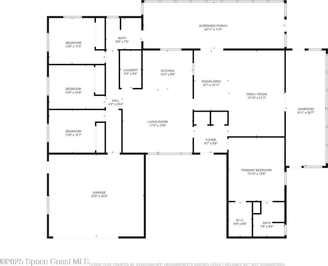 1475 Mars St, Merritt Island, FL 32953 - home floor plan