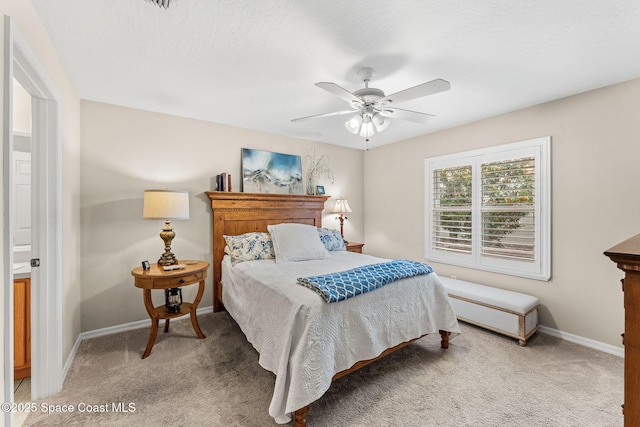 262 Prince William Ct, Satellite Beach, FL 32937 - bedroom featuring light carpet and ceiling fan